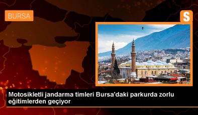 Jandarma, Bursa’da motosikletli trafik ve asayiş timlerine güvenli sürüş eğitimi veriyor