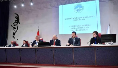 Kayseri Büyükşehir Belediyesi Mart Ayı Meclis Toplantısı Gerçekleştirildi