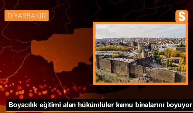Diyarbakır’da Hükümlüler Kamu Binalarını Boyuyor