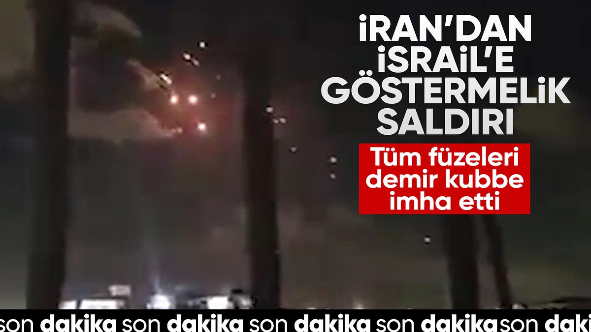 SON DAKİKA! İran, İsrail’e doğru füzeleri ateşledi