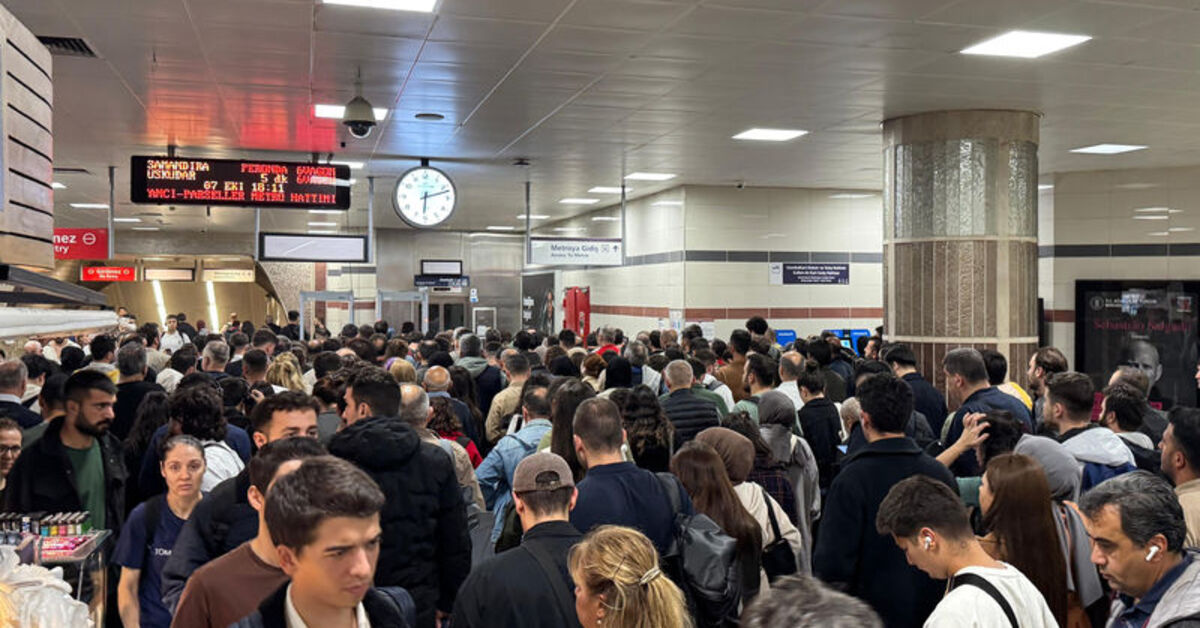 Üsküdar-Samandıra Metro Hattında yoğunluk yaşandı