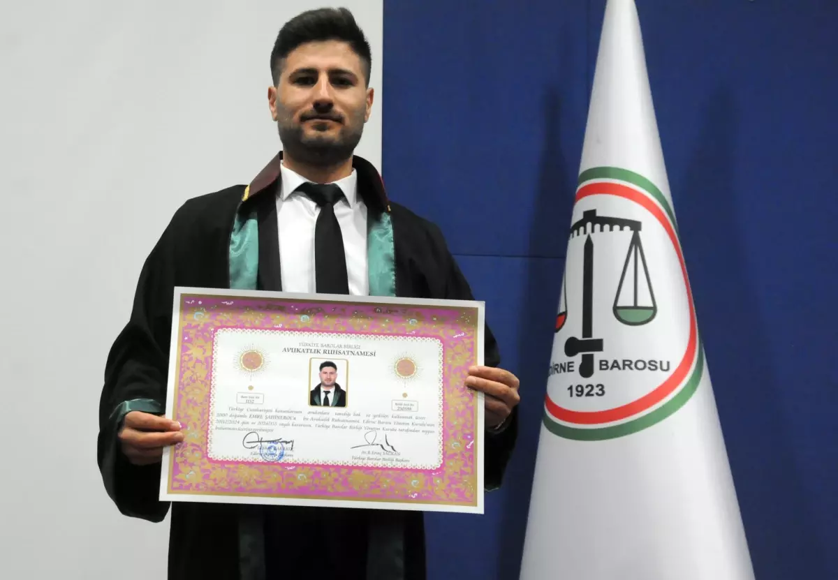 Edirne Adliyesi’nde Mübaşirlikten Avukatlığa Geçiş