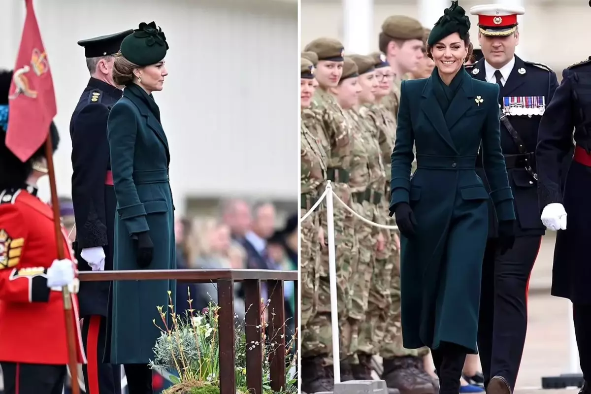 Kate Middleton, Aziz Patrick Günü’nde yeşil elbisesiyle göz kamaştırdı