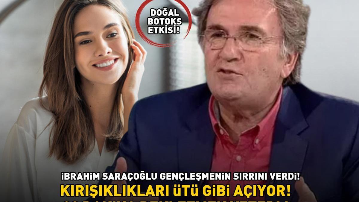 Prof. Dr. İbrahim Saraçoğlu önerdi! Kırışıklıkları santim santim açıyor, cildi bebek gibi yapıyor! DOĞAL BOTOKS ETKİSİ!